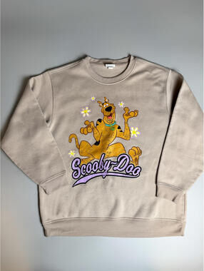 Scooby Doo Sweatshirt Vintage Cartoon Graphic Crewneck Y2K Scooby Sweater Large